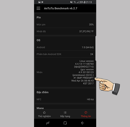 Thông tin cấu hình máy